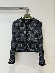 Gucci Wool Cotton-blend Tweed Cropped Jacket - 1