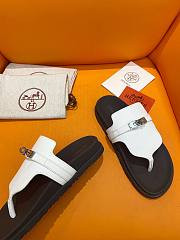 Hermes Empire Sandal Black White Silver - 4