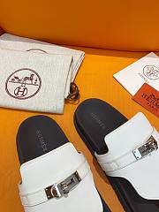 Hermes Empire Sandal Black White Silver - 3