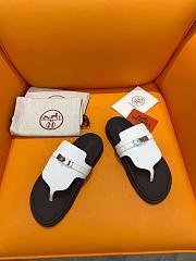 Hermes Empire Sandal Black White Silver - 2