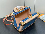 Louis Vuitton LV Petite Valise Denim Bleu Box Bag 22.5 x 17.5 x 11 cm - 6