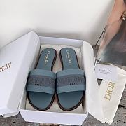 Dior Dway Slide Pastel Blue Calfskin - 4