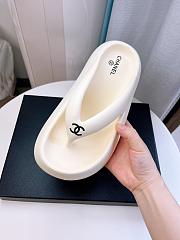 Chanel White Slides 02 - 3