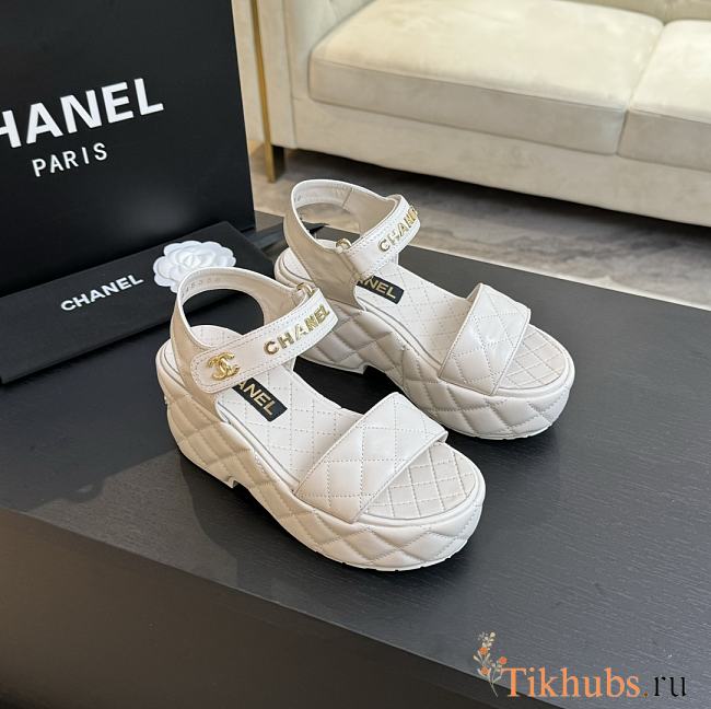 Chanel White Sandal 02 - 1