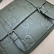 Gucci Jumbo GG Dark Green Medium Messenger Bag 31×24.5×5cm - 5