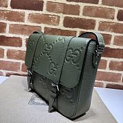 Gucci Jumbo GG Dark Green Medium Messenger Bag 31×24.5×5cm - 2