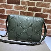 Gucci Jumbo GG Dark Green Medium Messenger Bag 31×24.5×5cm - 4