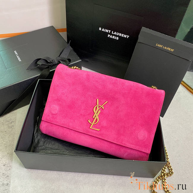 YSL Medium Kate Bag Pink 28.5x20x6cm - 1