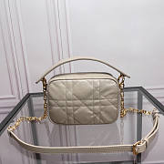 Dior Small Caro Top Handle Camera Bag Beige 19 x 13 x 4.5 cm - 3