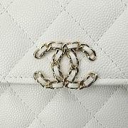 Chanel 23P Flap Bag Mini White 15.5x12x6cm - 2