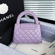 Chanel Kelly Lilac Purple Top Handle Bag 13x19x7cm - 3