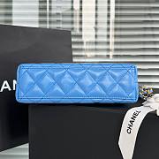 Chanel Kelly Lilac Blue Top Handle Bag 13x19x7cm - 2