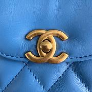 Chanel Kelly Lilac Blue Top Handle Bag 13x19x7cm - 6