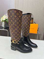 Louis Vuitton LV Monogram Black High Boots - 1