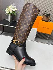 Louis Vuitton LV Monogram Black High Boots - 4