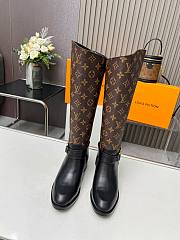 Louis Vuitton LV Monogram Black High Boots - 2