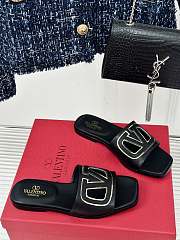 Valentino Garavani Black Slides - 1