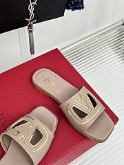 Valentino Garavani Beige Slides - 3