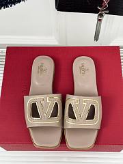 Valentino Garavani Beige Slides - 4