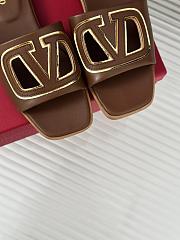 Valentino Garavani Brown Slides - 5