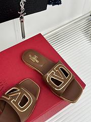 Valentino Garavani Brown Slides - 2