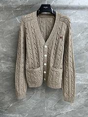 Celine Homme Triomphe Suede Cable Cardigan - 1