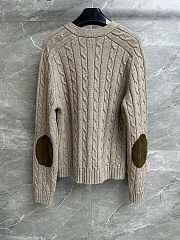 Celine Homme Triomphe Suede Cable Cardigan - 4