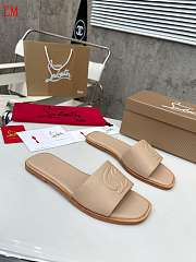 Christian Louboutin Beige Mule Slippers - 4