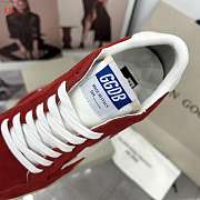 Golden Goose Sneakers Dark Red Suede With White Star - 5