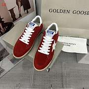 Golden Goose Sneakers Dark Red Suede With White Star - 4