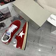 Golden Goose Sneakers Dark Red Suede With White Star - 2