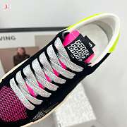 Golden Goose Stardan White Black Pink Yellow Suede Sneaker - 4