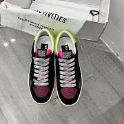 Golden Goose Stardan White Black Pink Yellow Suede Sneaker - 3