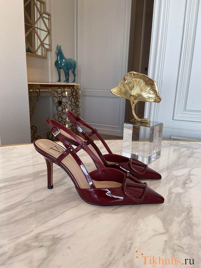 Valentino Garavani Red Wine Heel 8cm - 1