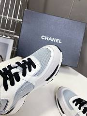 Chanel White Blue Sneaker - 4