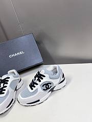 Chanel White Blue Sneaker - 3