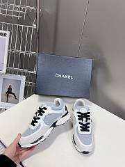 Chanel White Blue Sneaker - 5