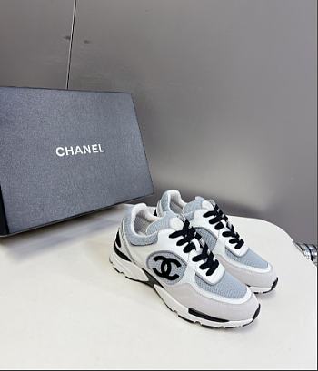 Chanel White Blue Sneaker