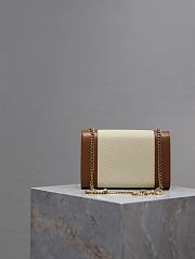 YSL Kate Small Canvas Leather Natural 20x13x6cm - 4