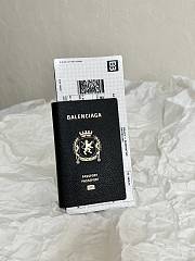 Balenciaga Passport Long Wallet 1 Ticket Black 21x12.4x2cm - 1