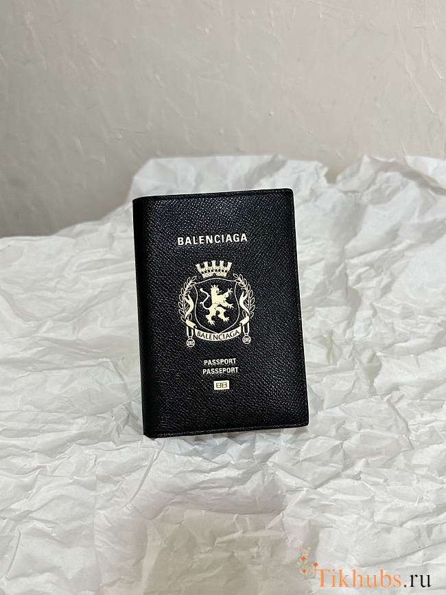 Balenciaga Passport Holder Black 14x10x1.5cm - 1