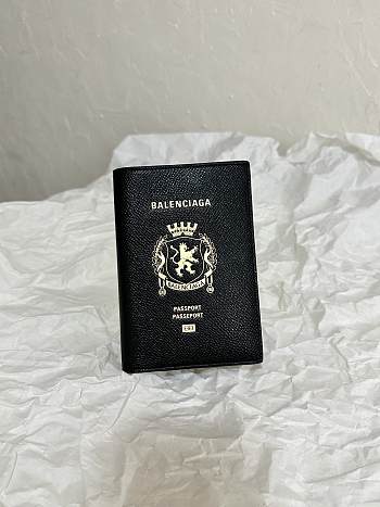 Balenciaga Passport Holder Black 14x10x1.5cm