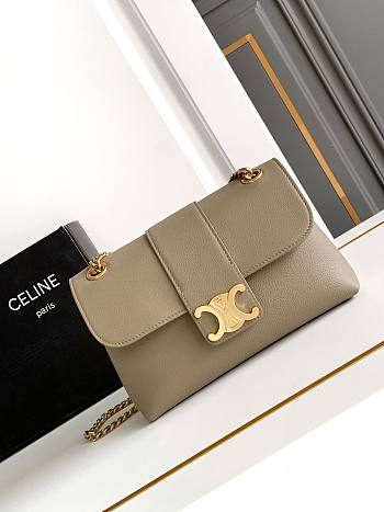 Celine Medium Victoire Bag Calfskin Brown Sepia 25x15x8cm