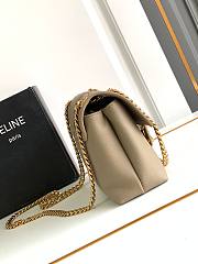 Celine Medium Victoire Bag Calfskin Brown Sepia 25x15x8cm - 6