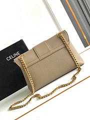 Celine Medium Victoire Bag Calfskin Brown Sepia 25x15x8cm - 4