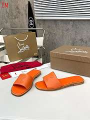 Christian Louboutin Orange Mule Slippers - 3