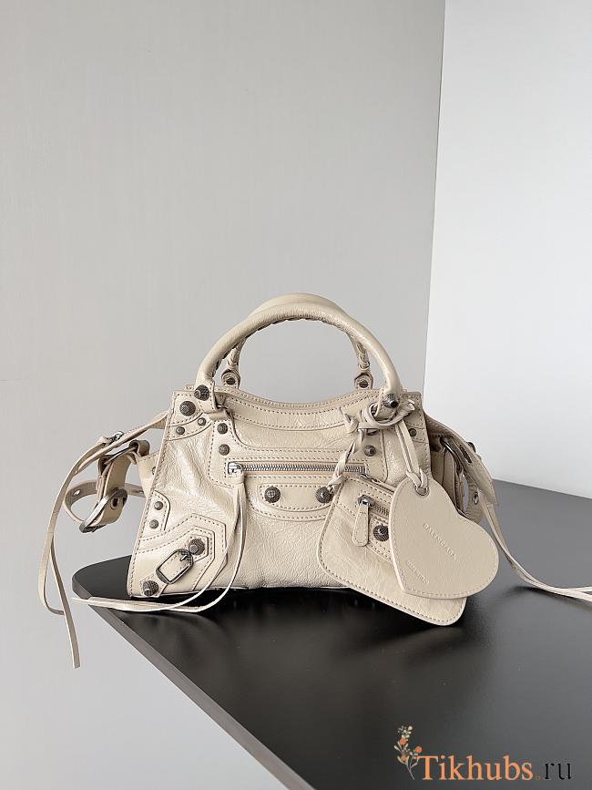 Balenciaga Neo Cagole XS Beige Handbag 26x13x18cm - 1