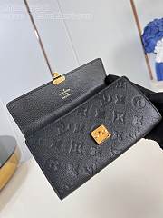 Louis Vuitton LV Sarah Wallet Black 19x11x3cm - 3