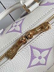 Louis Vuitton LV Speedy White Purple Bag 20cm - 6