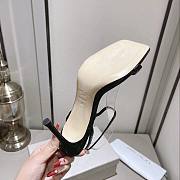 Jimmy Choo Jaxon 95 Patent Black Leather Sandals - 5